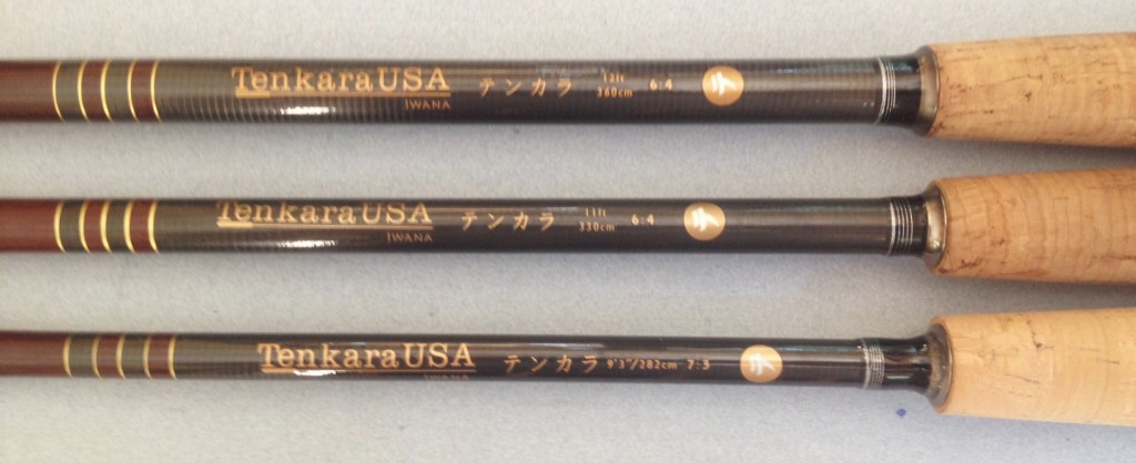 Iwana Rod Handles - 12', 11' and 9'3" from top to bottom