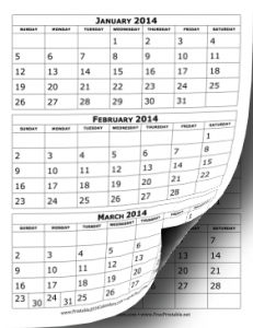 2014_Calendar_Three_Months_Per_Page