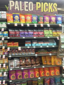 Paleo section at Whole Foods